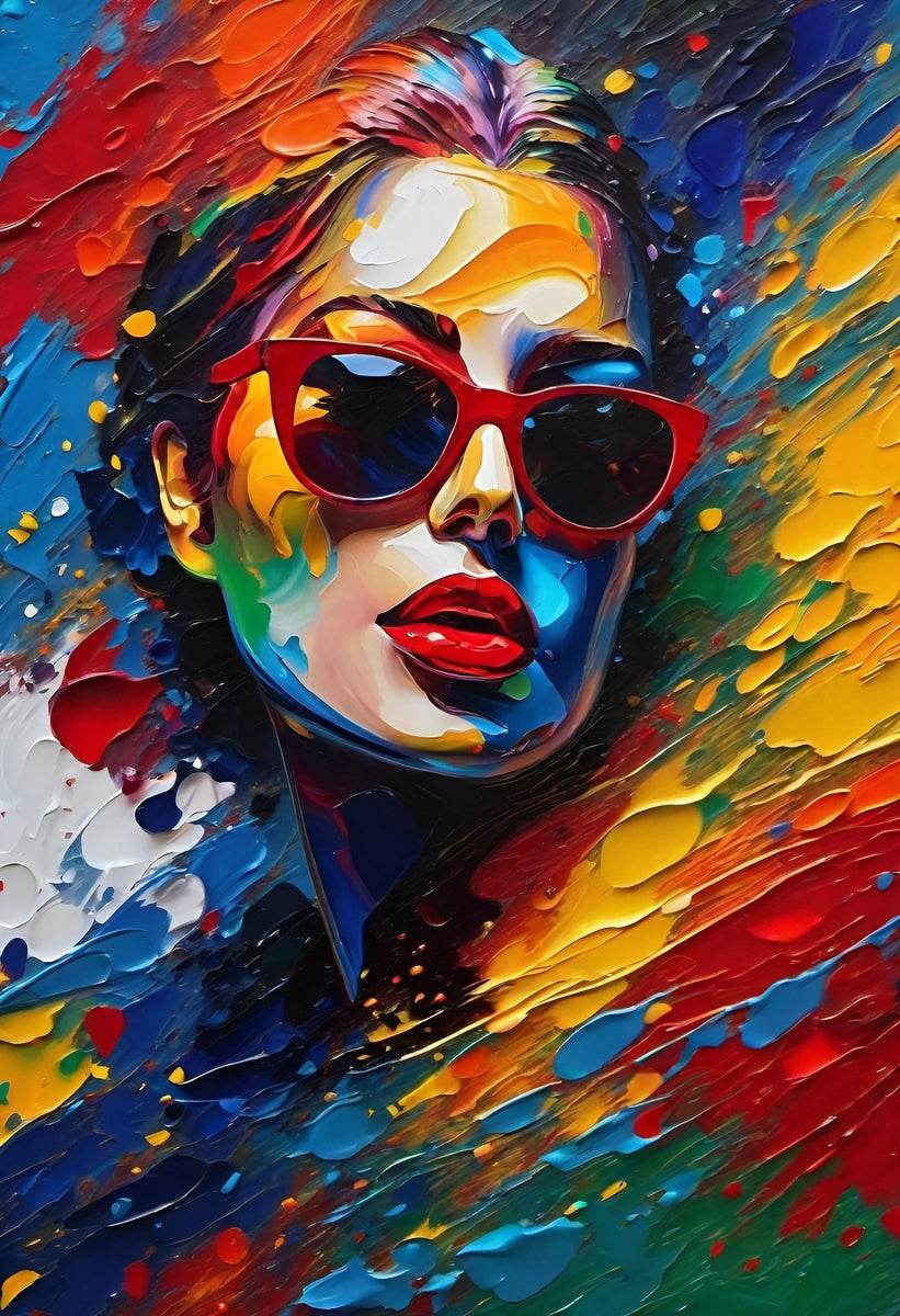 Colorful Abstract Portrait 67 - Contemporary-Pop-Art-Stylish-Explosive - Esmonbijouart