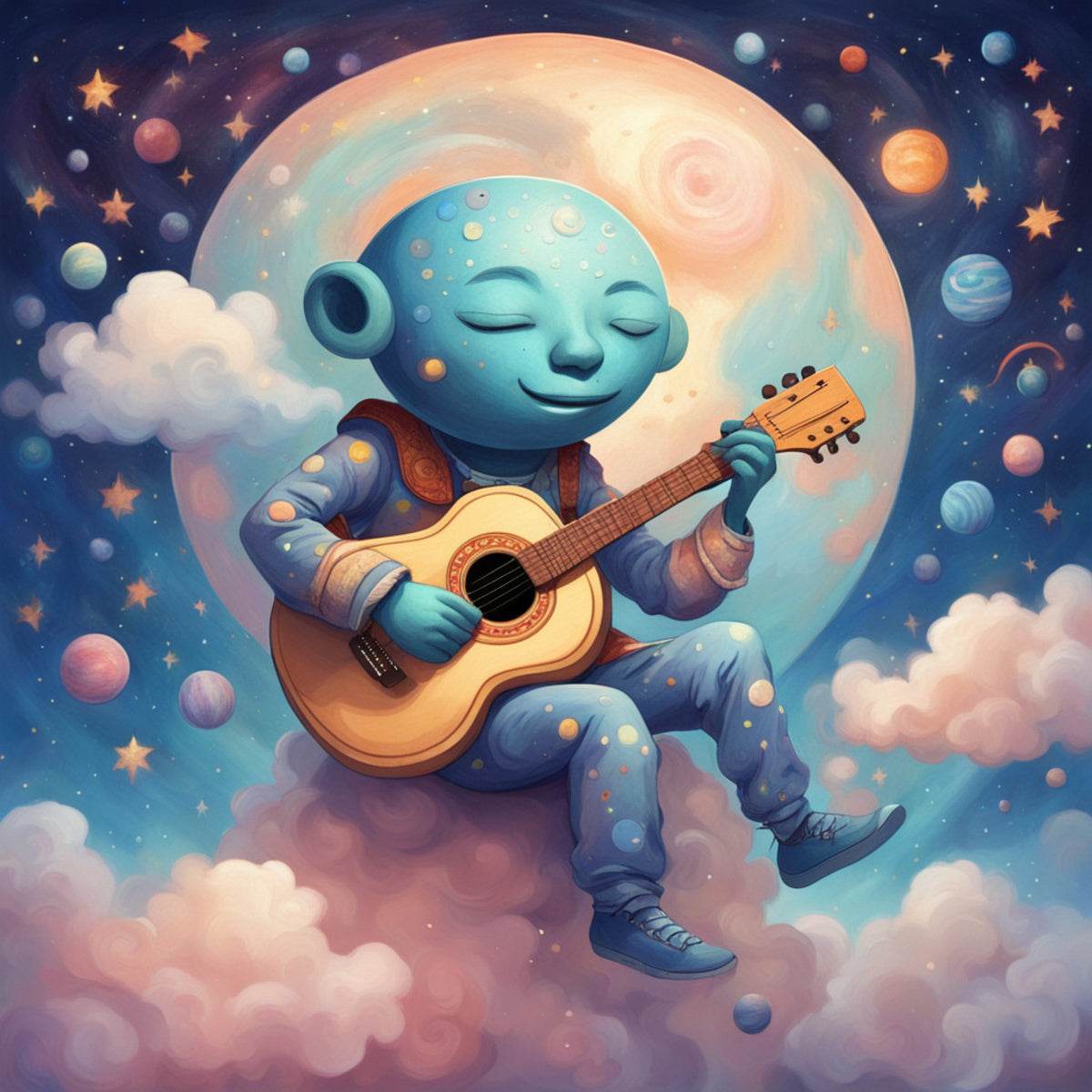 Dreamy Night 11 - Fantasy-Surrealism-Cosmic-Musical-Whimsical - Esmonbijouart