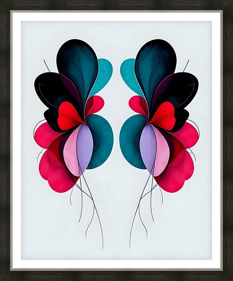 Symmetrical Art 50 - Floral-Symmetrical-Dimensional-Elegant - Esmonbijouart