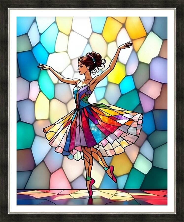 Ballerina 8 - Kaleidoscope-Geometric-Vibrant - Esmonbijouart
