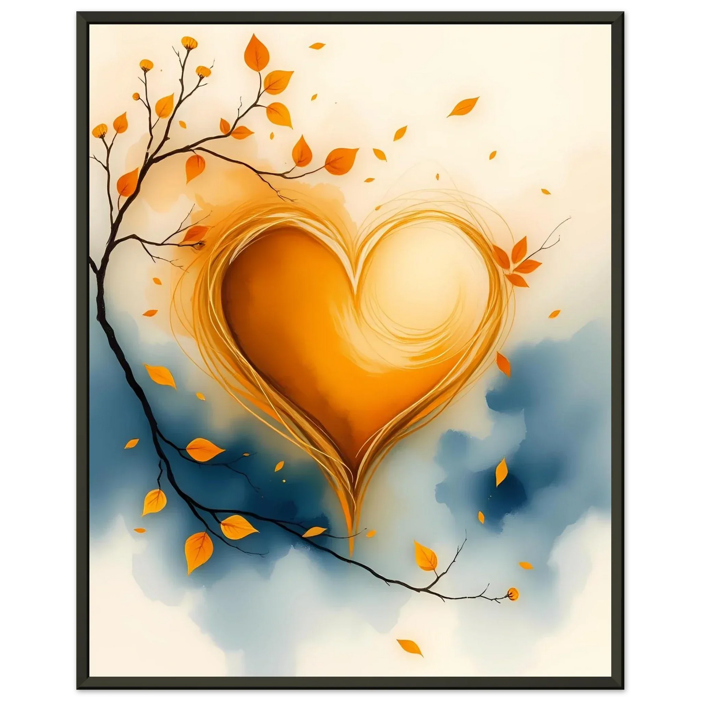Autumn Heart Embrace - Romantic-Ethereal-Warm-Symbolic - Esmonbijouart