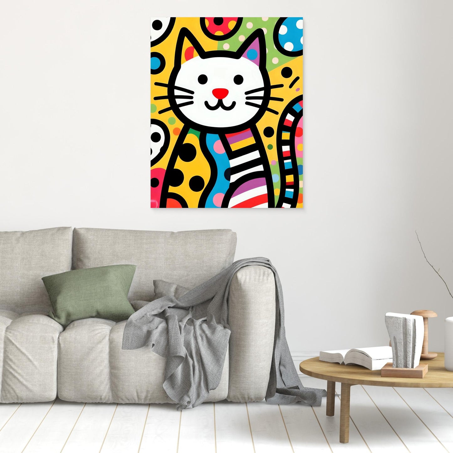 Colorful Pop Art Cat