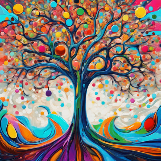 Abstract Tree of Colors 4