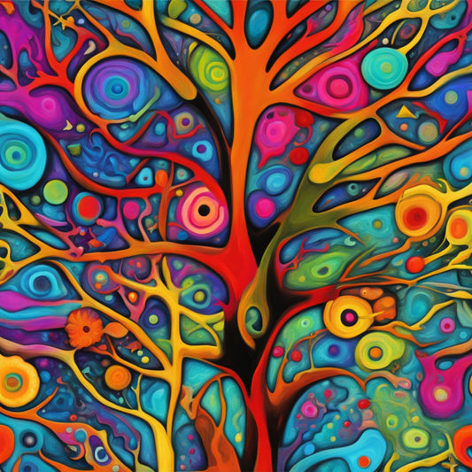 Abstract Tree of Colors 6