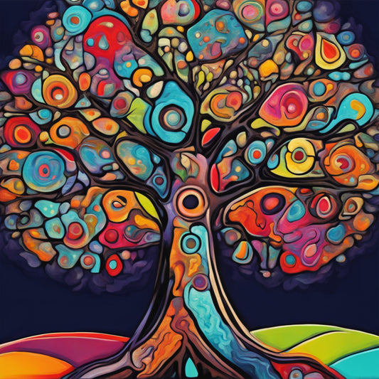 Abstract Tree of Colors 8