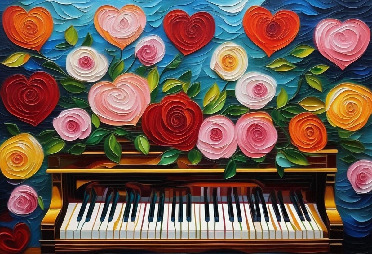 Rose and Piano