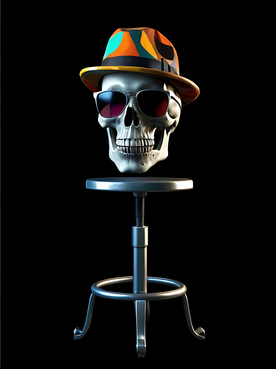 Skull on a Stool