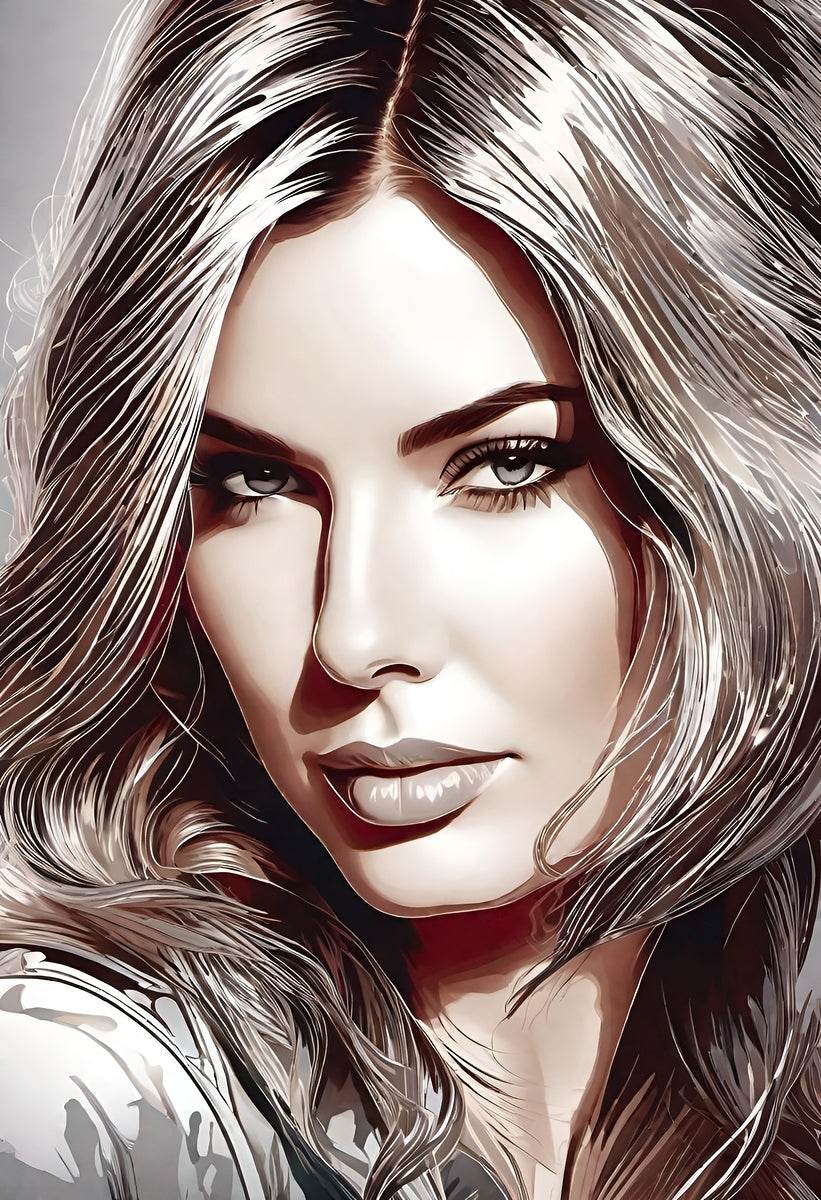 Stylish And Chic 83 - Digital-Art-Contemporary-Portrait-Elegant - Esmonbijouart 