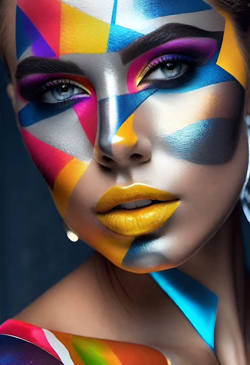 The World Of Face Art 19 - Contemporary-Digital-Art-Colorful - Esmonbijouart 
