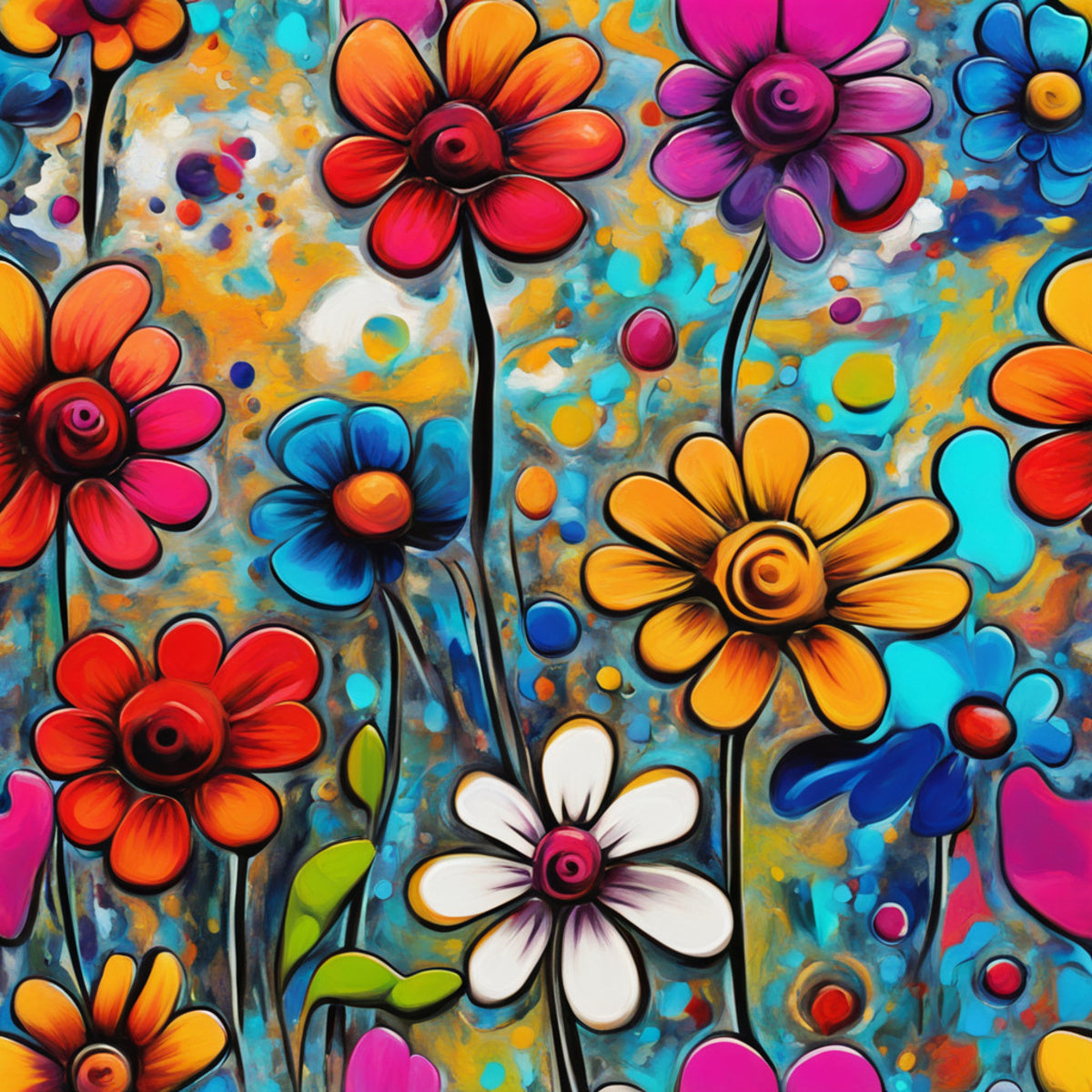 Vibrant Flower Field 2