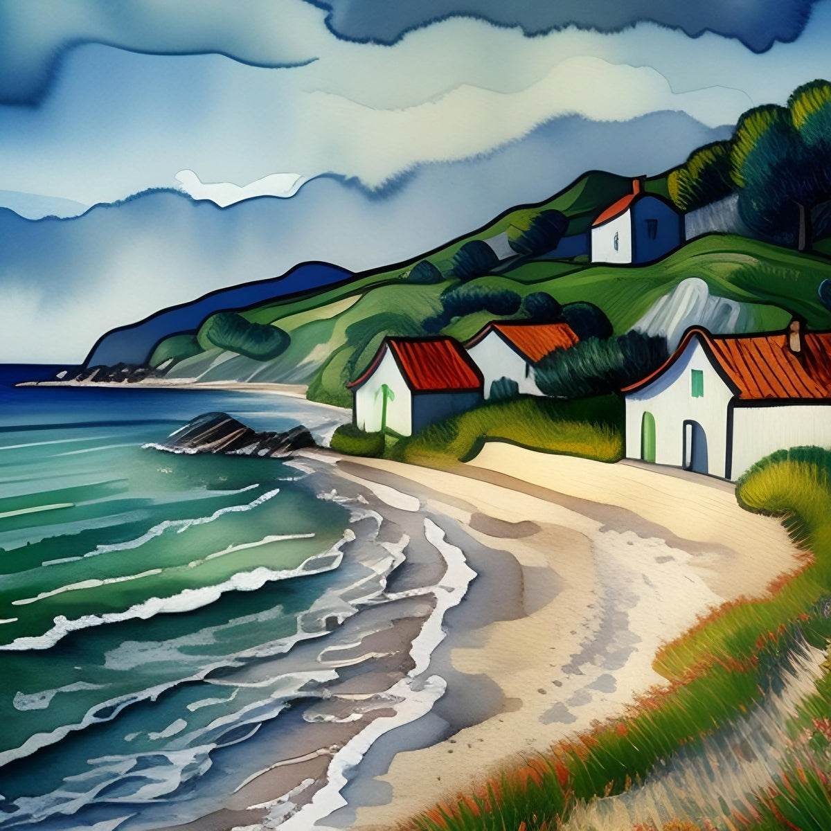Village By The Sea 6 - Contemporary-Regionalism-Mediterranean-Coastal - Esmonbijouart 