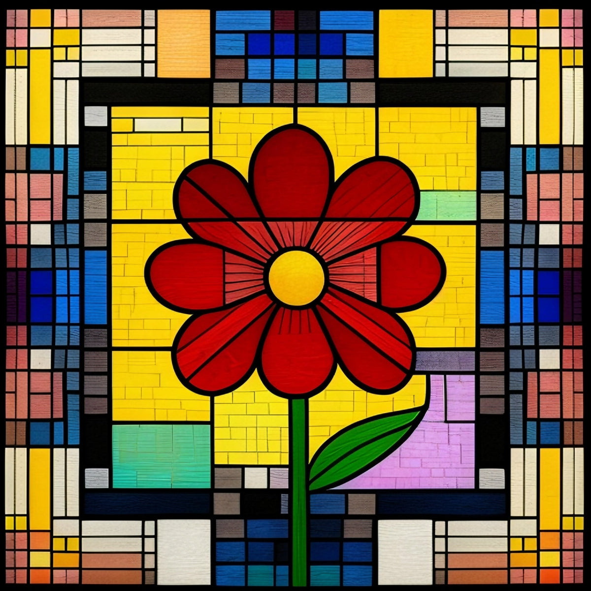 Vivid Floral Mosaic 4