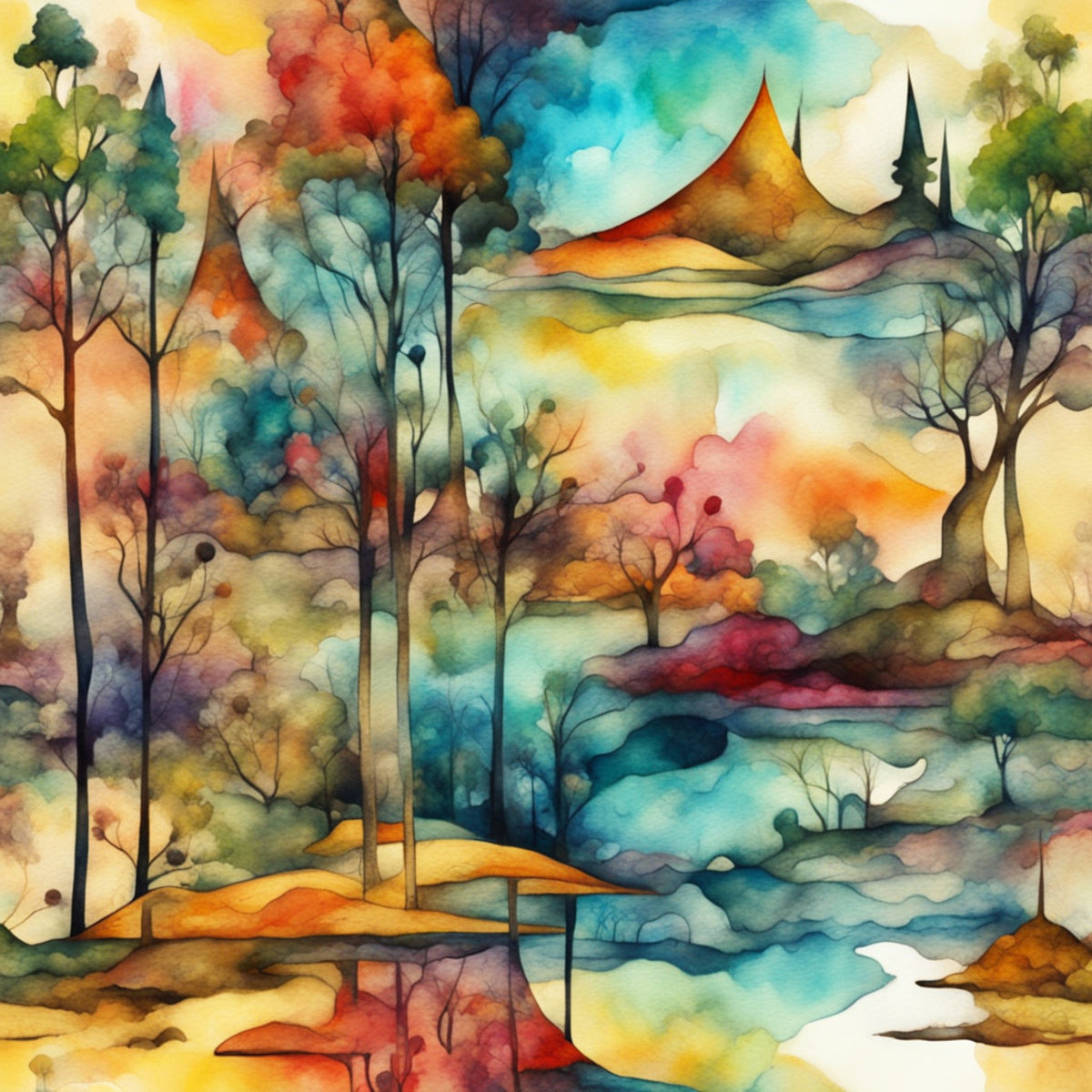 Whimsical Forest Scenery