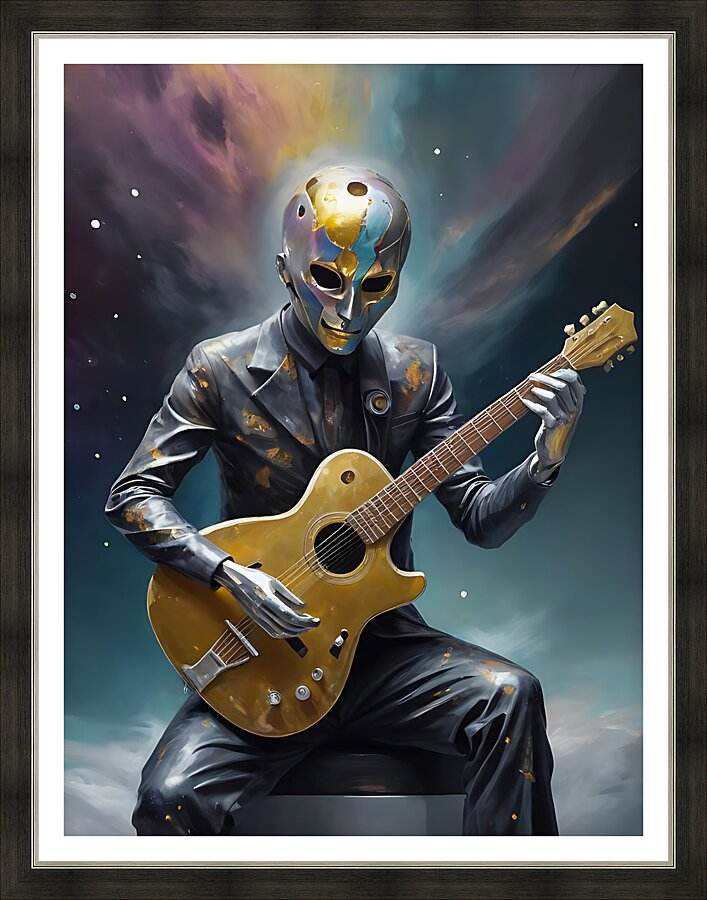 Guitar Ghost 5 - Contemporary-Dark-Fantasy-Art-Cosmic-Supernatural - Esmonbijouart 