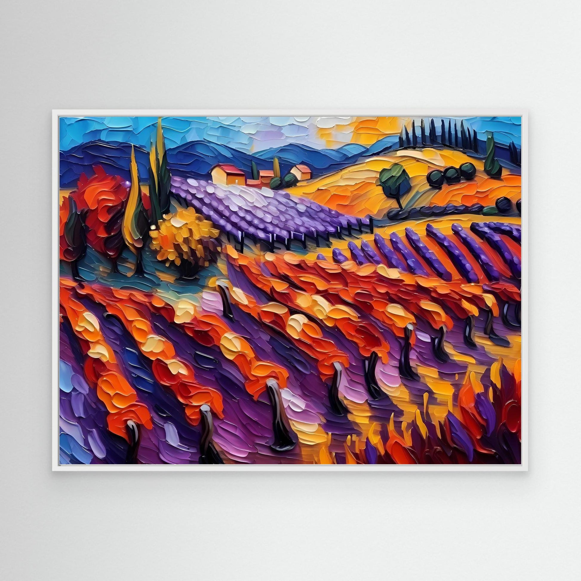Vibrant Vineyard Landscape and Sunset 2