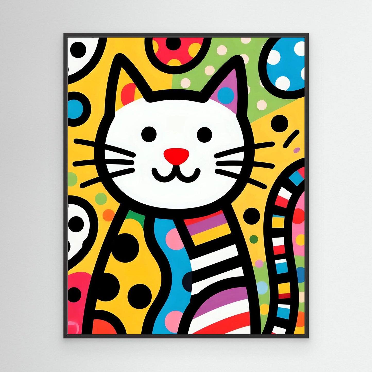 Colorful Pop Art Cat