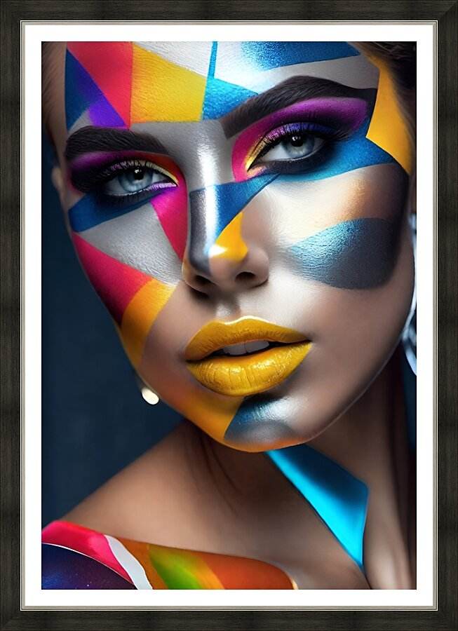The World Of Face Art 19 - Contemporary-Digital-Art-Colorful - Esmonbijouart 