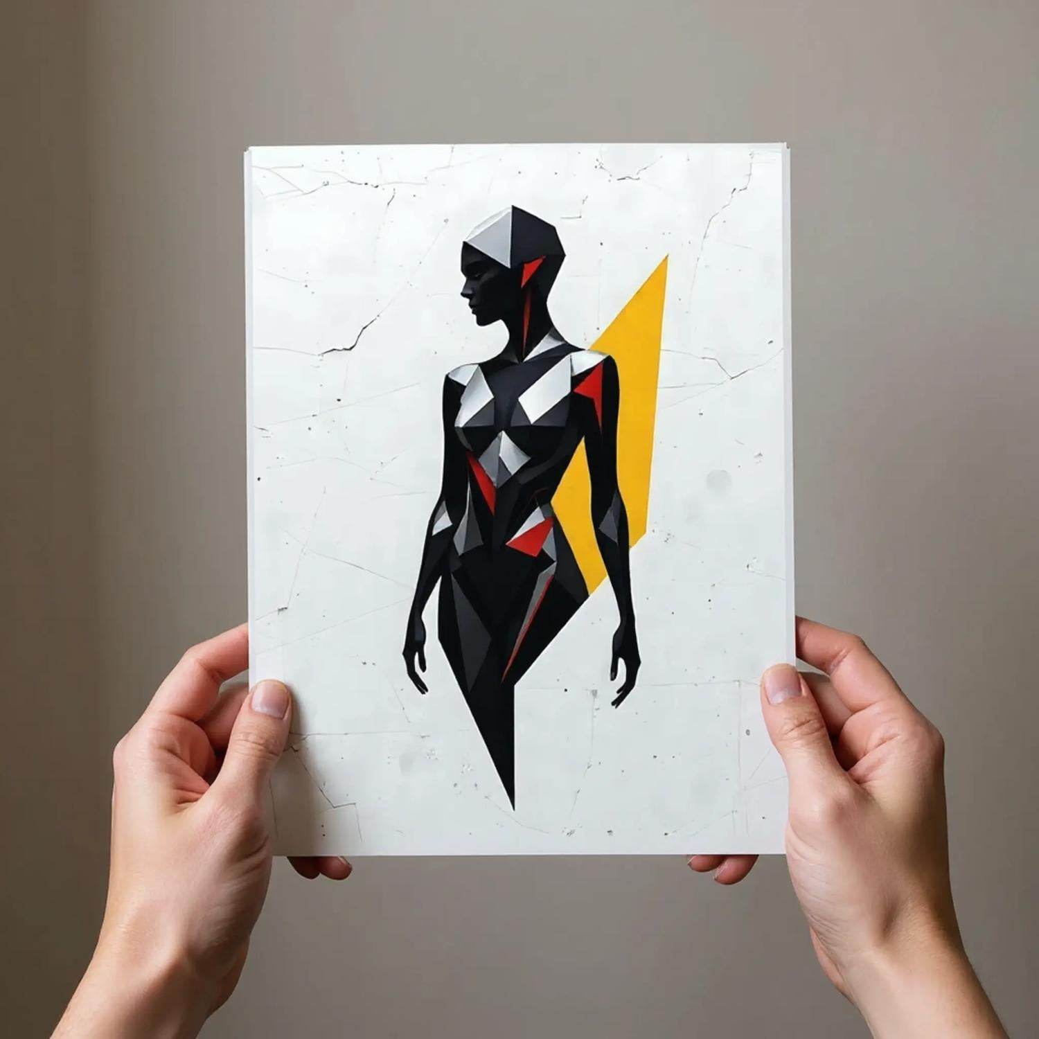 Contours of Steel 33 - Contemporary-Geometric-Art-Low-Poly-Minimalist - Esmonbijouart 