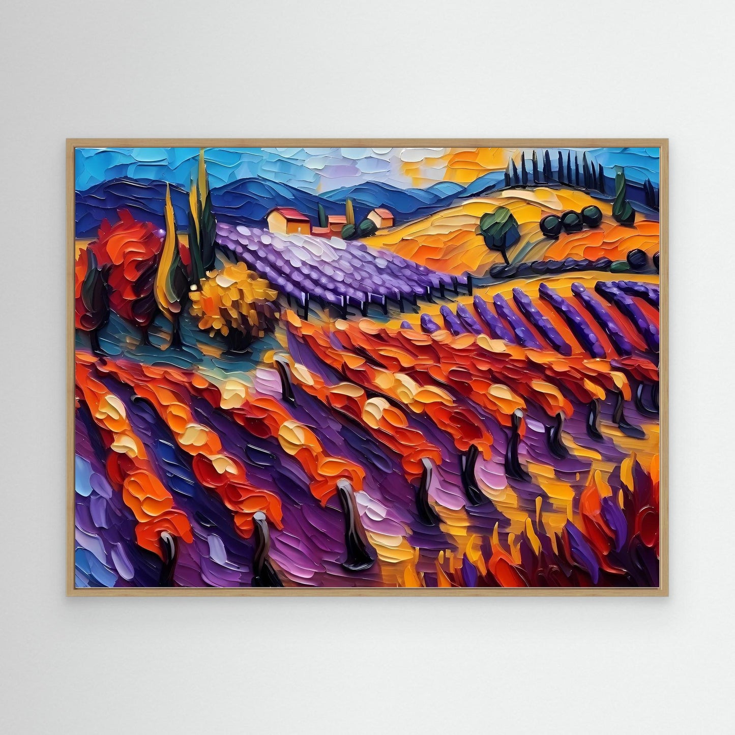 Vibrant Vineyard Landscape and Sunset 2