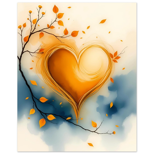 Foam Portrait-Autumn Heart Embrace - Esmonbijouart 