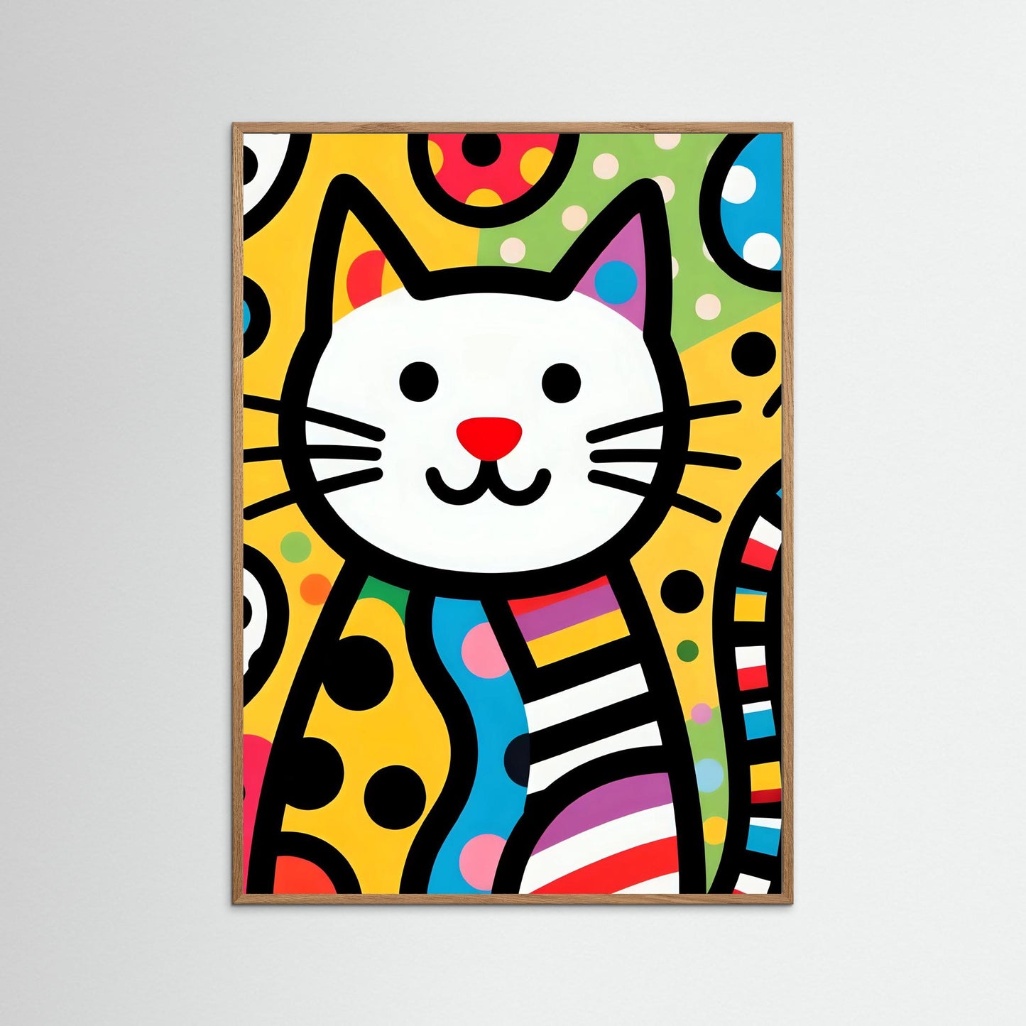 Colorful Pop Art Cat 