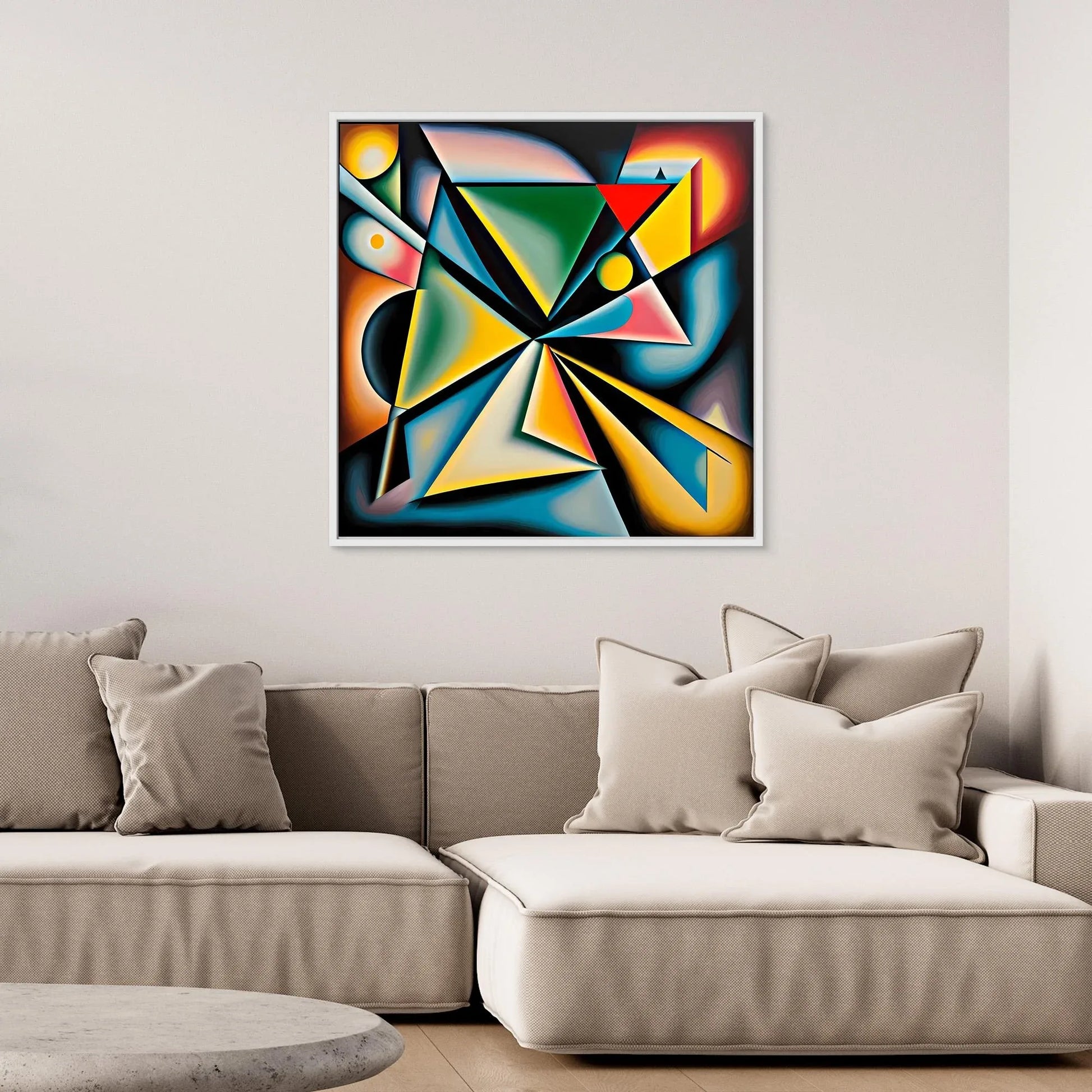 Geometric - Abstract-Cubist-Dynamic-Bold-Vibrant - Esmonbijouart 