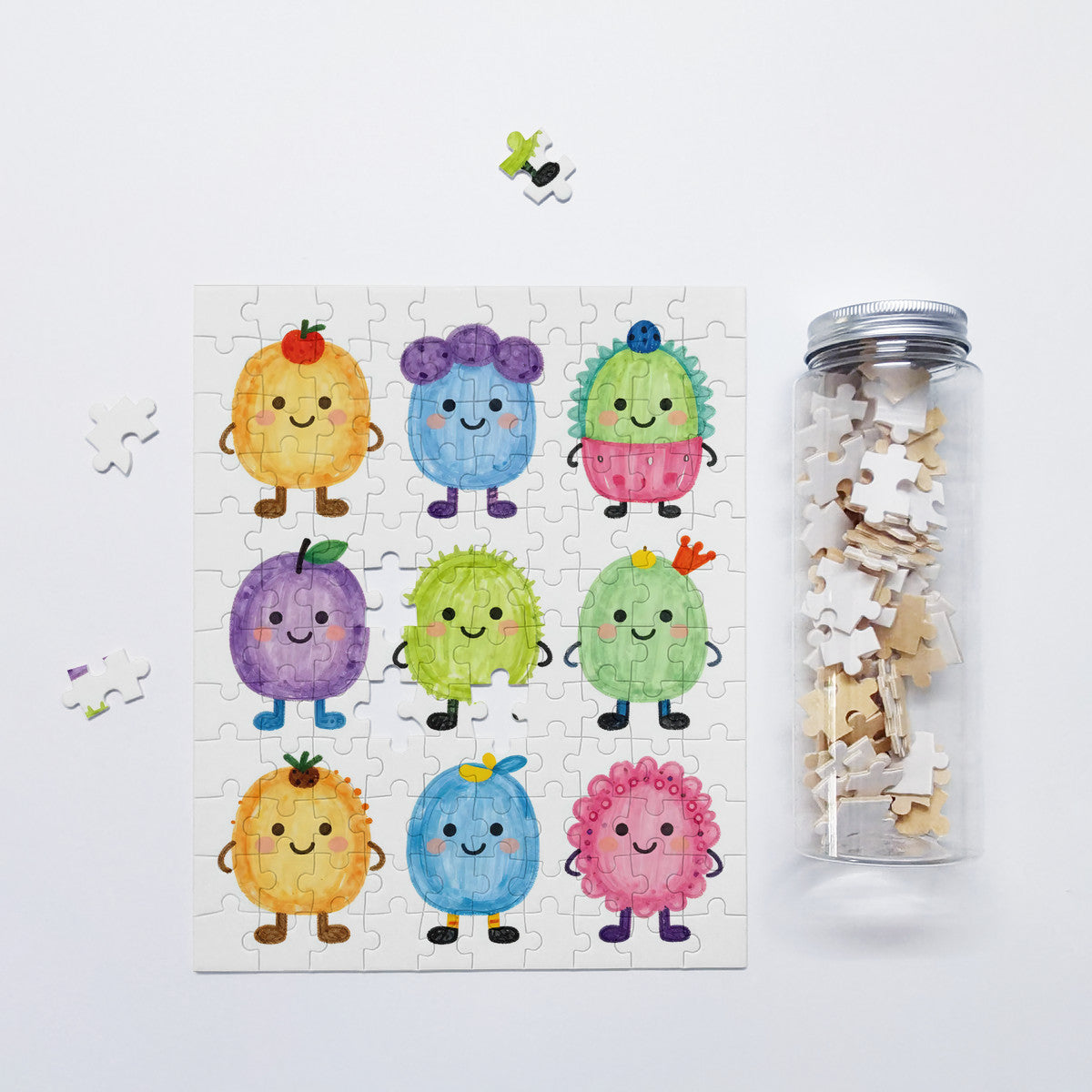 Colorful Cartoon Fruit Characters