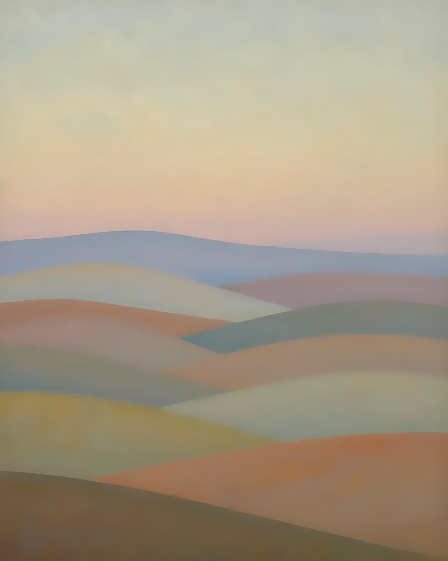 Serene Rolling Hills at Sunset