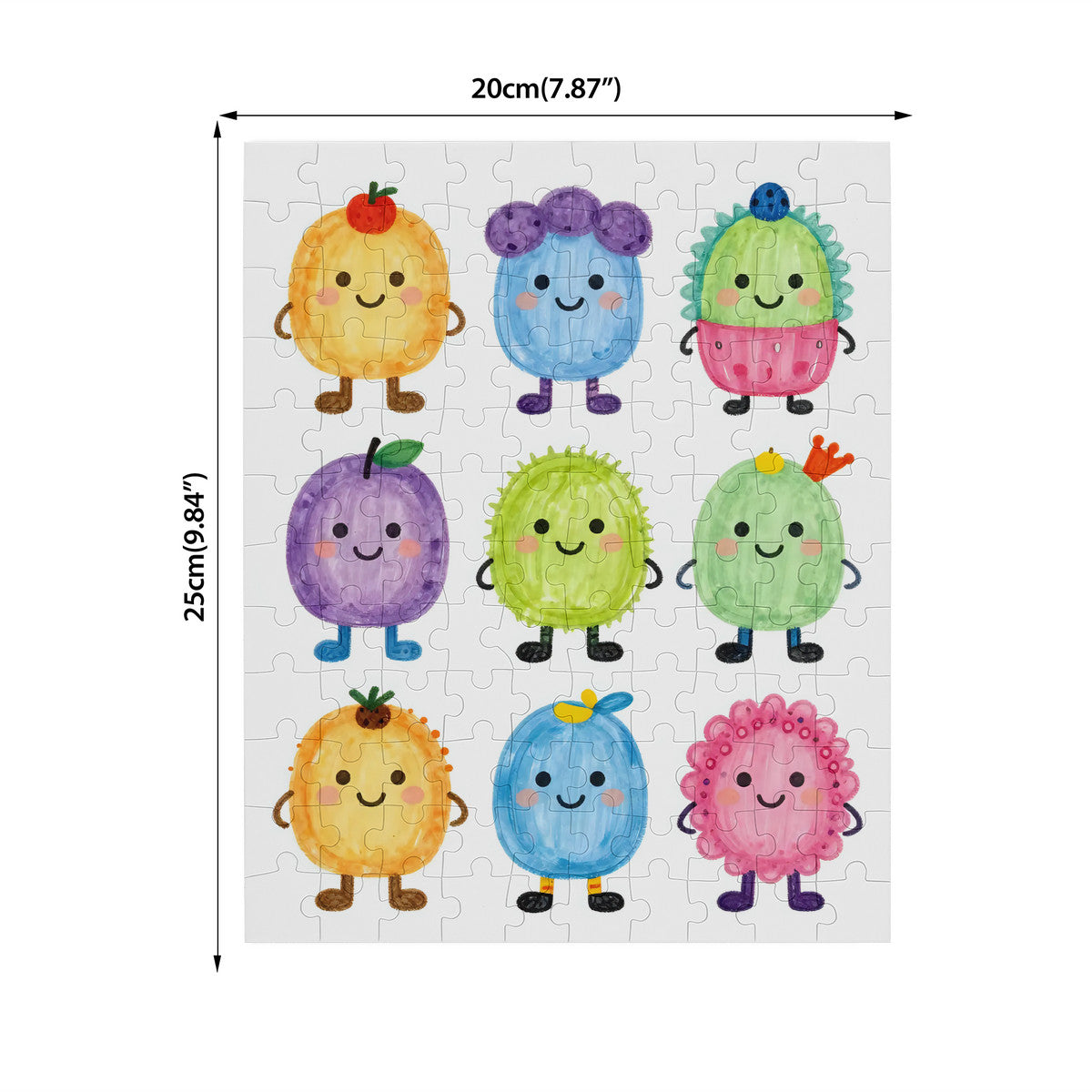 Colorful Cartoon Fruit Characters