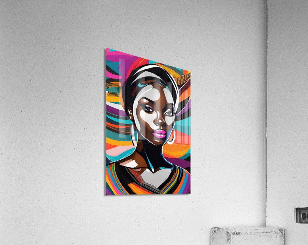 Colorful Abstract Portrait 20 - Contemporary-Geometric-Pop-Art-Stylized-Modern - Esmonbijouart 