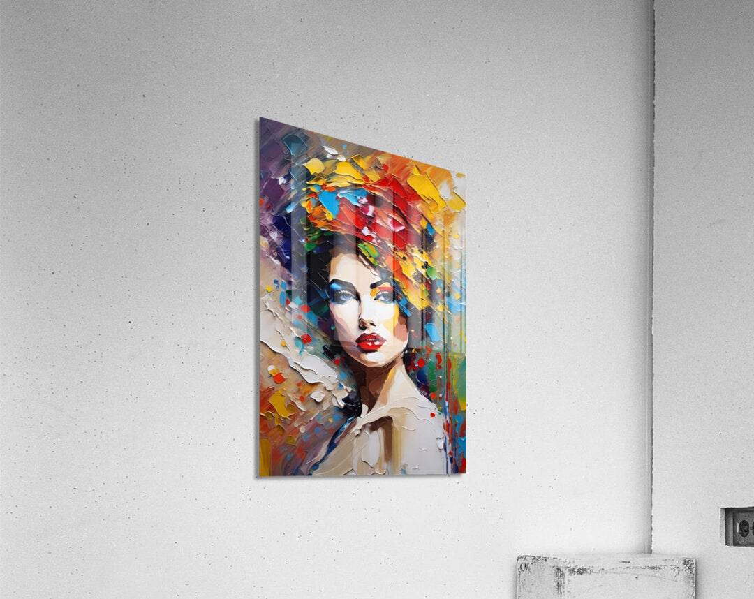 Colorful Abstract Portrait 72 - Contemporary-Glamour-Art-Elegant-Sophisticated - Esmonbijouart 