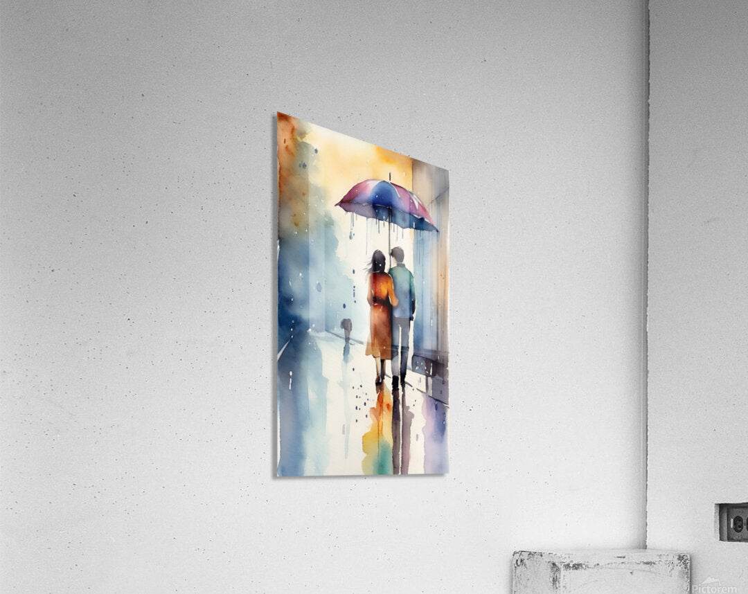 Through The Rain 5 - Watercolor-Poetic-Intimate - Esmonbijouart 