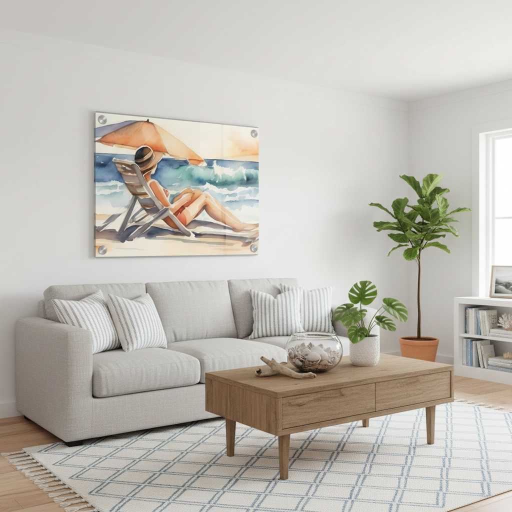 Acrylic Coastal Living Mockup