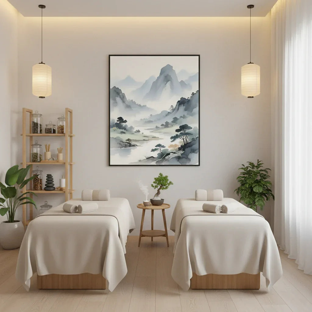 Misty Mountain Landscape - Esmonbijouart 