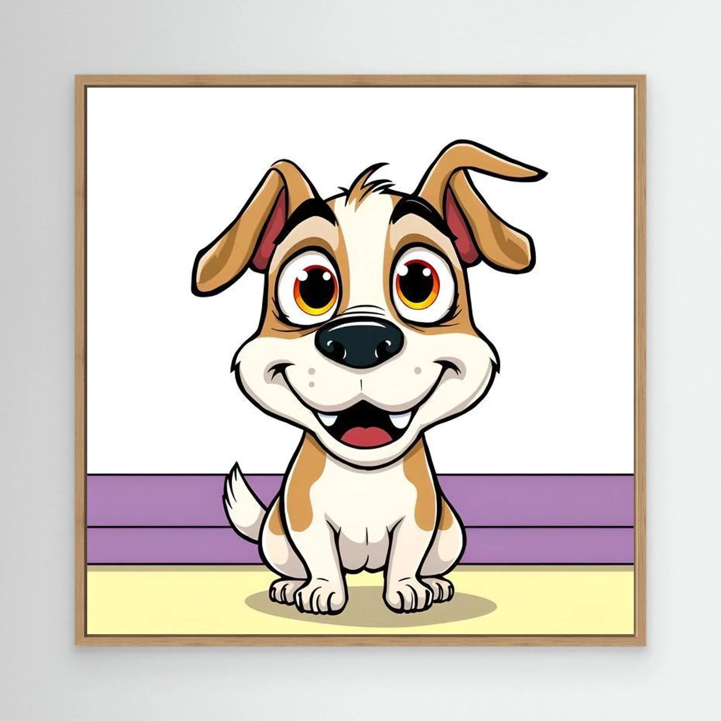 Happy Cartoon Dog - Esmonbijouart 