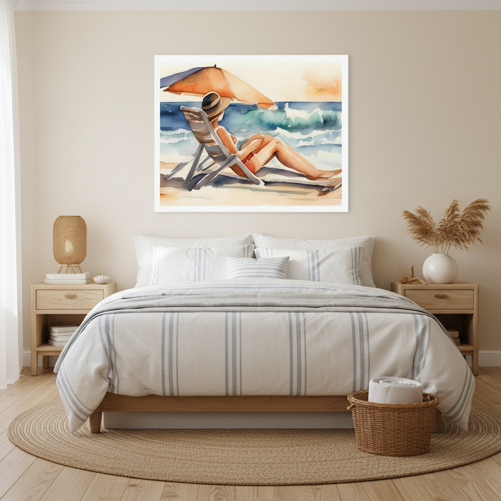 Beach Bedroom Mockup