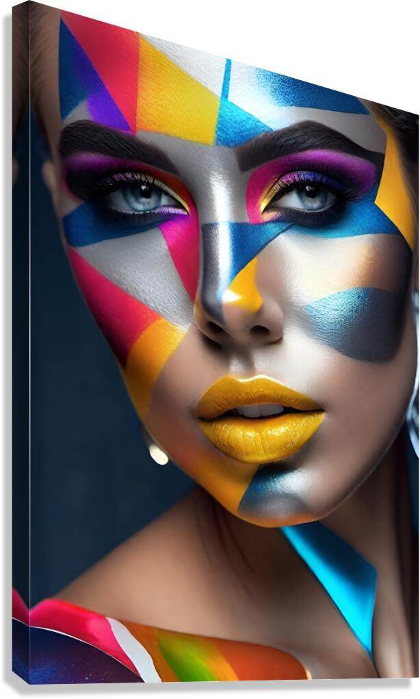 The World Of Face Art 19 - Contemporary-Digital-Art-Colorful - Esmonbijouart 