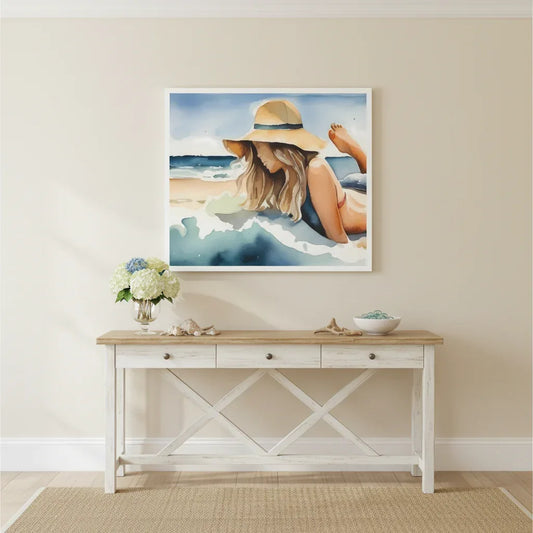 Beach Serenity - Watercolor-Beach-Serene-Elegant - Esmonbijouart 