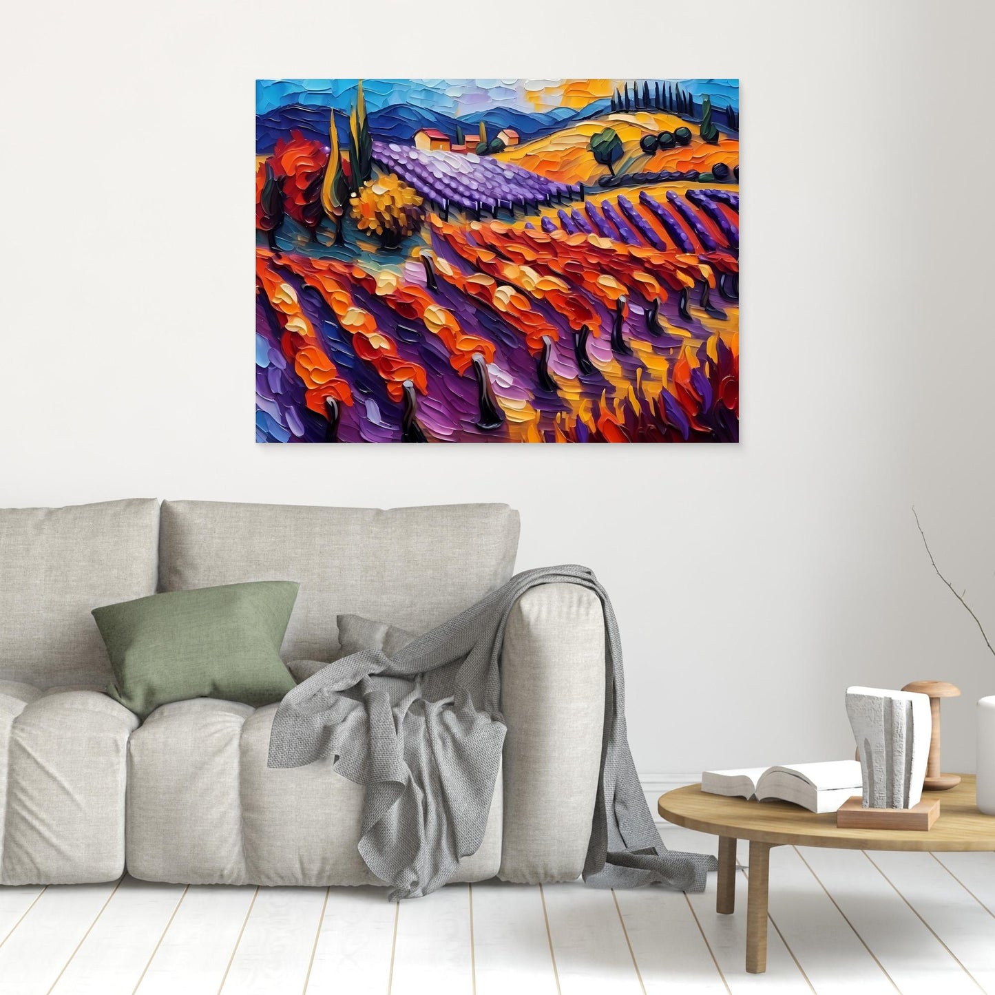 Vibrant Vineyard Landscape and Sunset 2