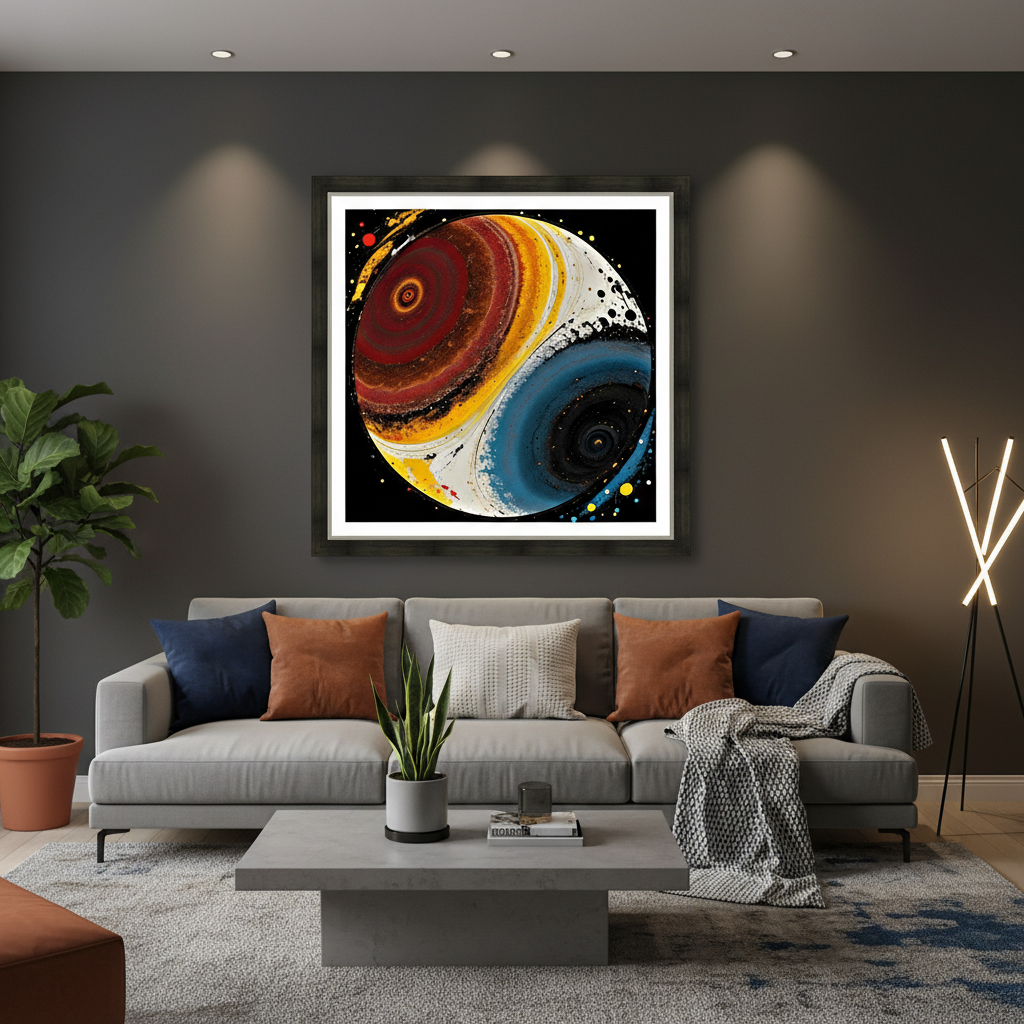 Contemporary Living Room Mockup