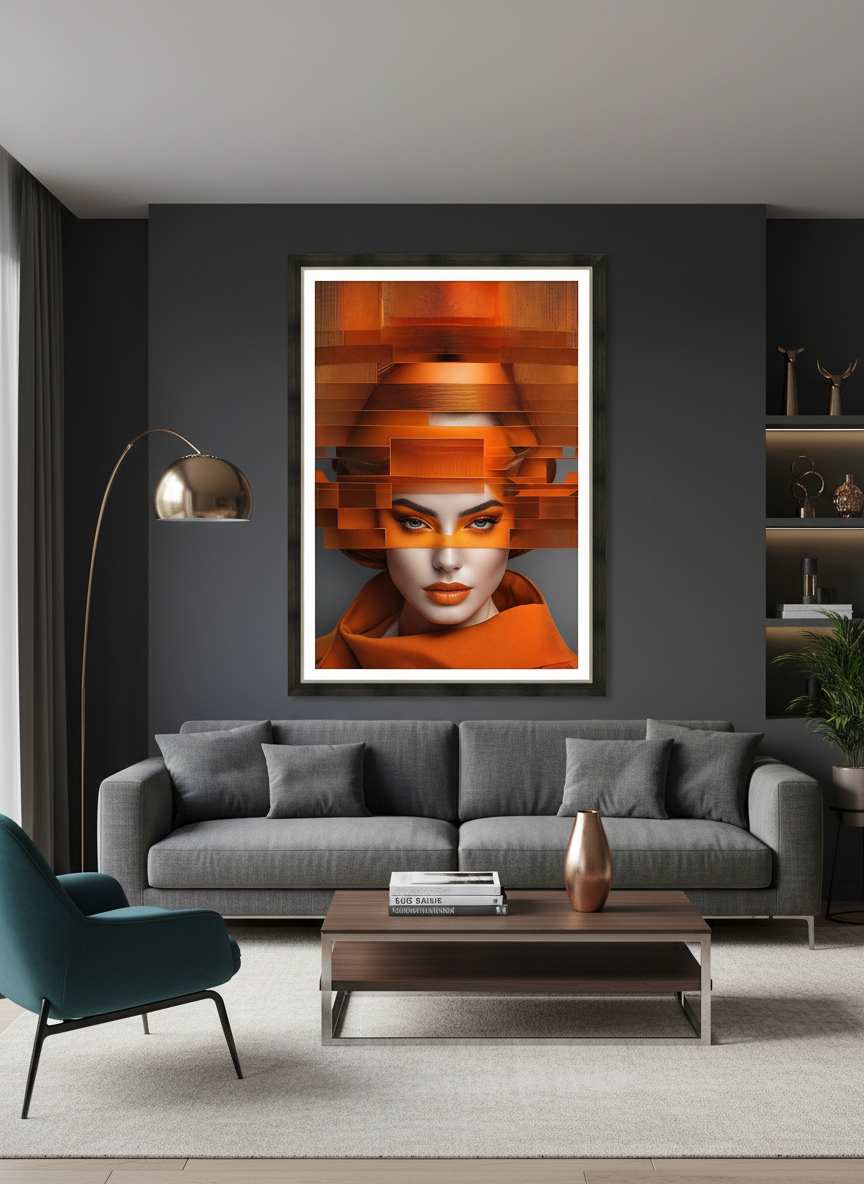 Contemporary Living Room Mockup