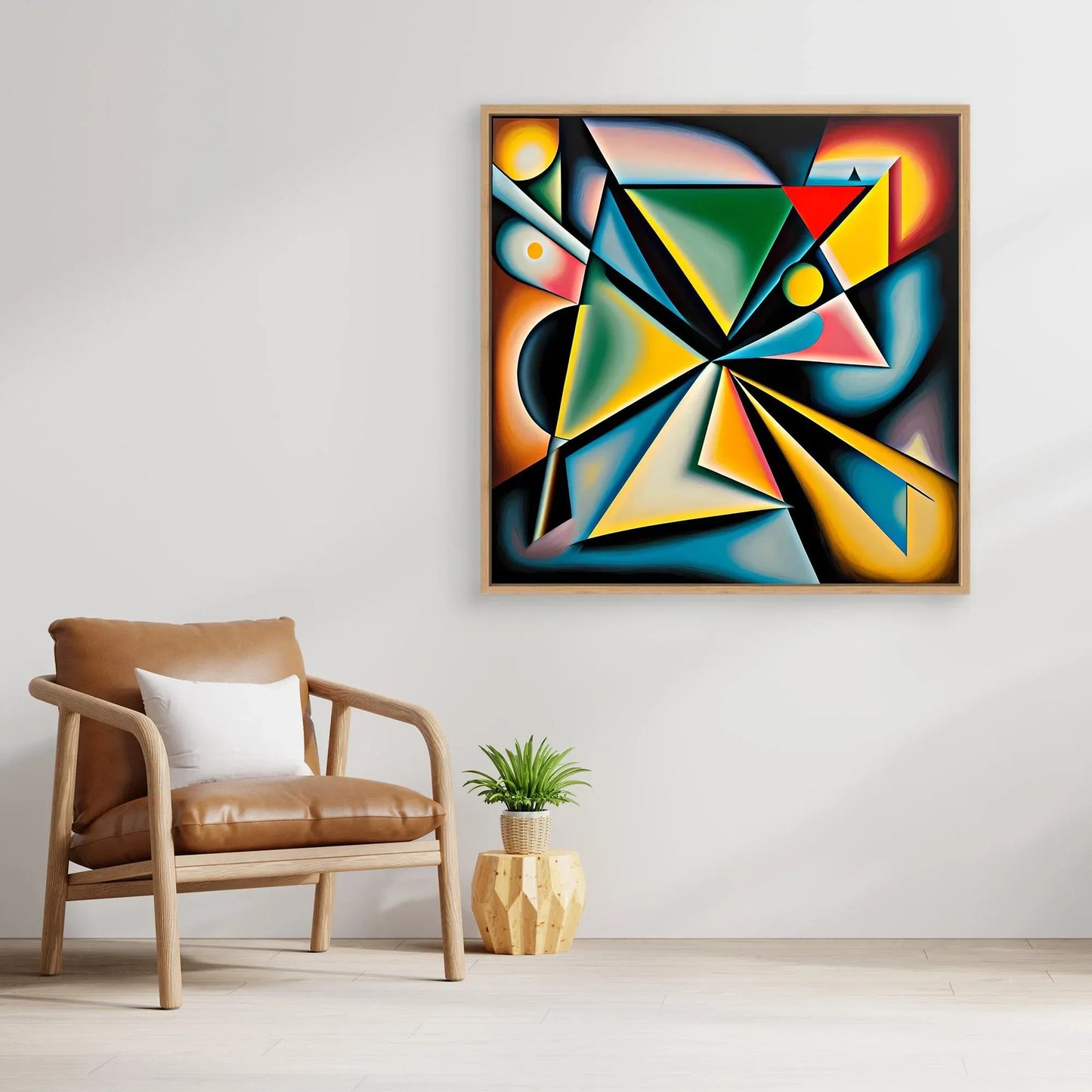 Geometric - Abstract-Cubist-Dynamic-Bold-Vibrant - Esmonbijouart 