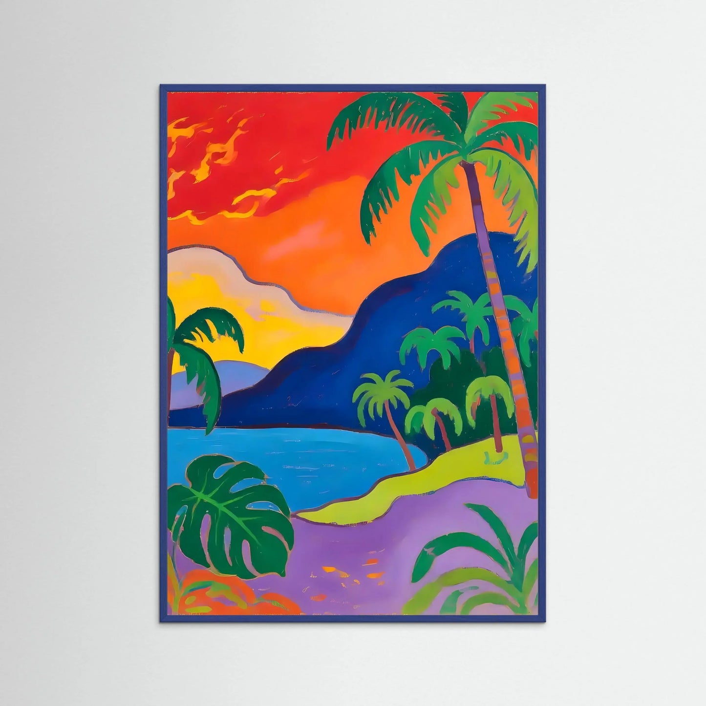 Tropical Sunset Beach Scene - Esmonbijouart 