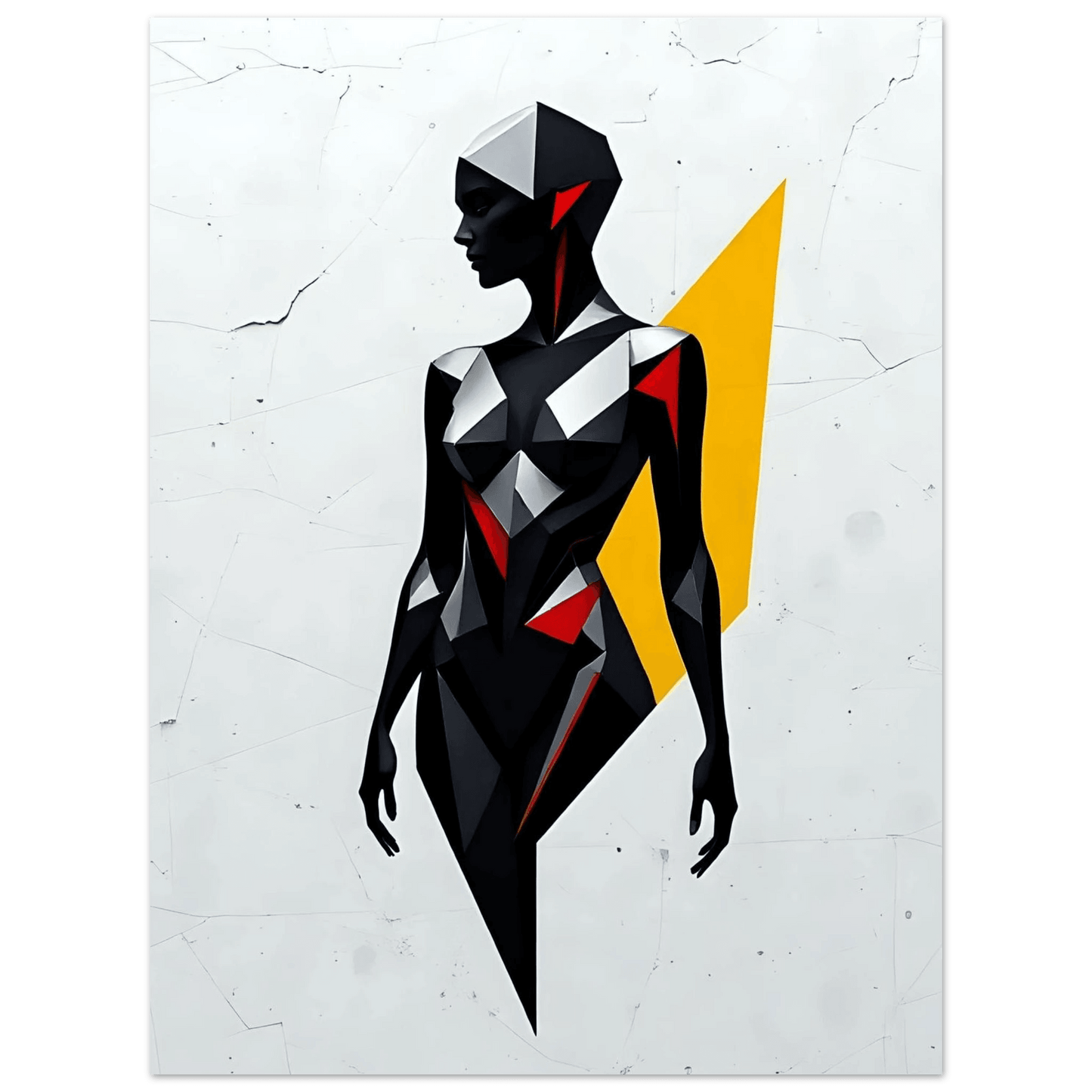 Contours of Steel 33 - Contemporary-Geometric-Art-Low-Poly-Minimalist - Esmonbijouart 