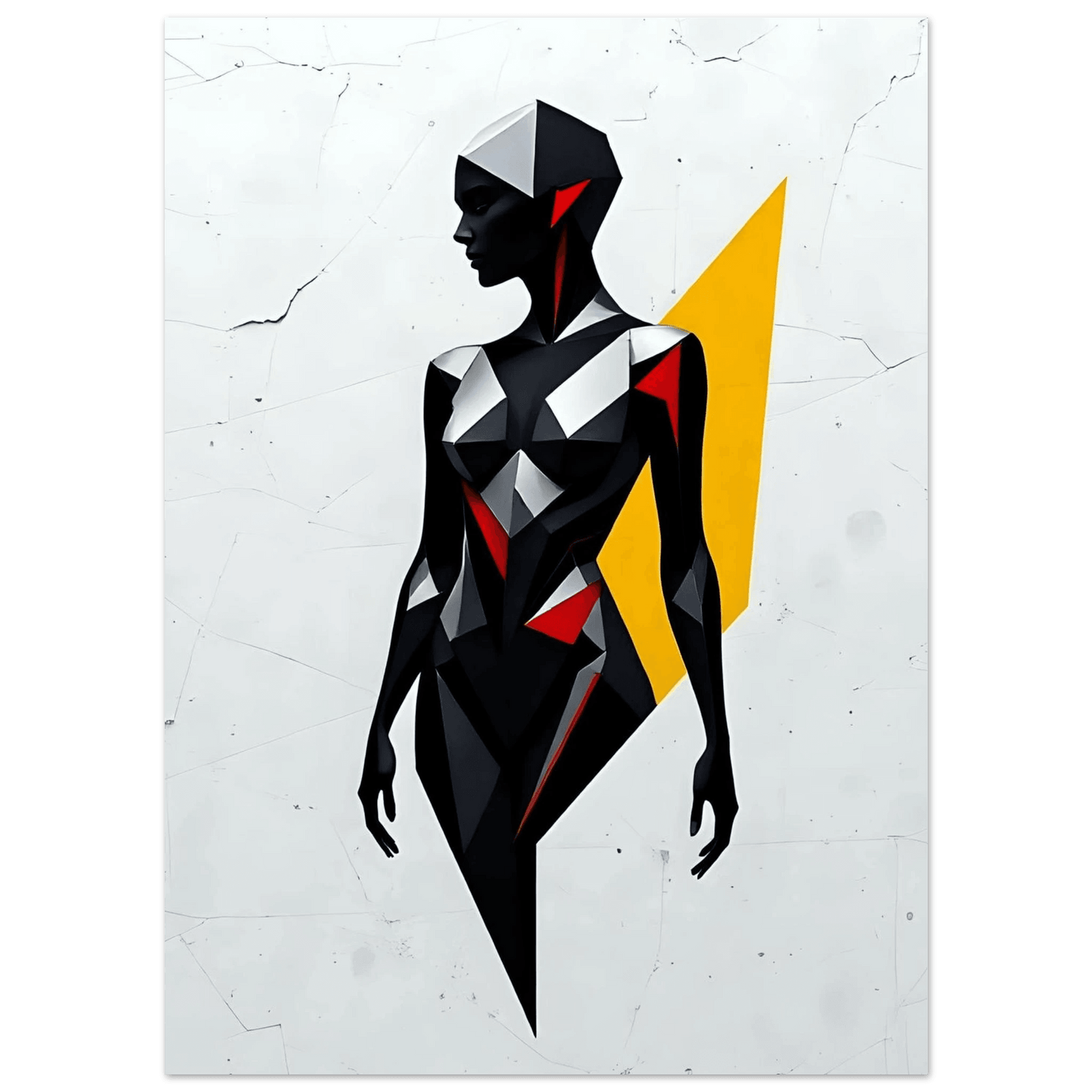 Contours of Steel 33 - Contemporary-Geometric-Art-Low-Poly-Minimalist - Esmonbijouart 