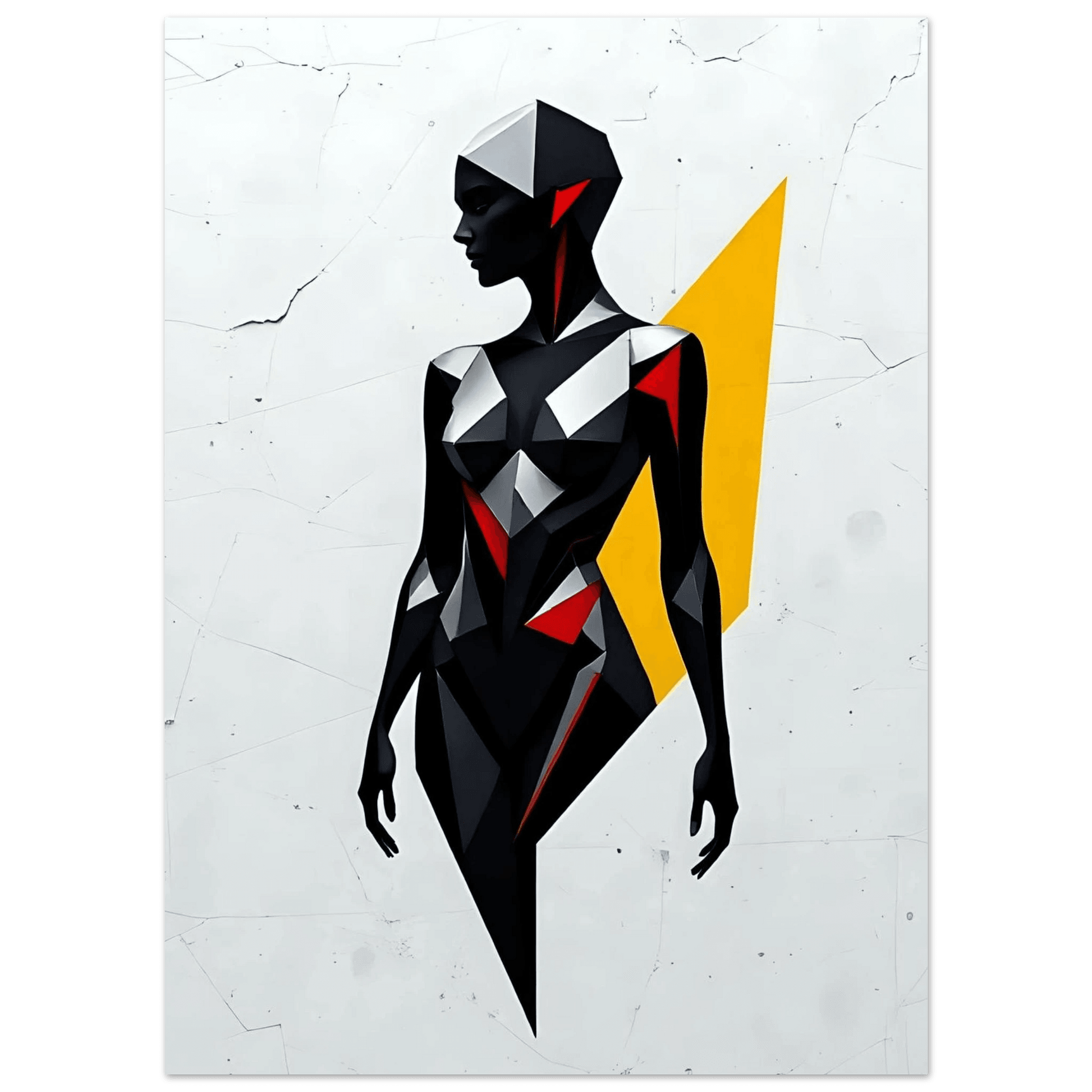 Contours of Steel 33 - Contemporary-Geometric-Art-Low-Poly-Minimalist - Esmonbijouart 