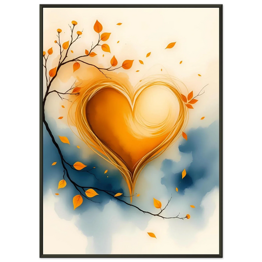 Autumn Heart Embrace - Romantic-Ethereal-Warm-Symbolic - Esmonbijouart 