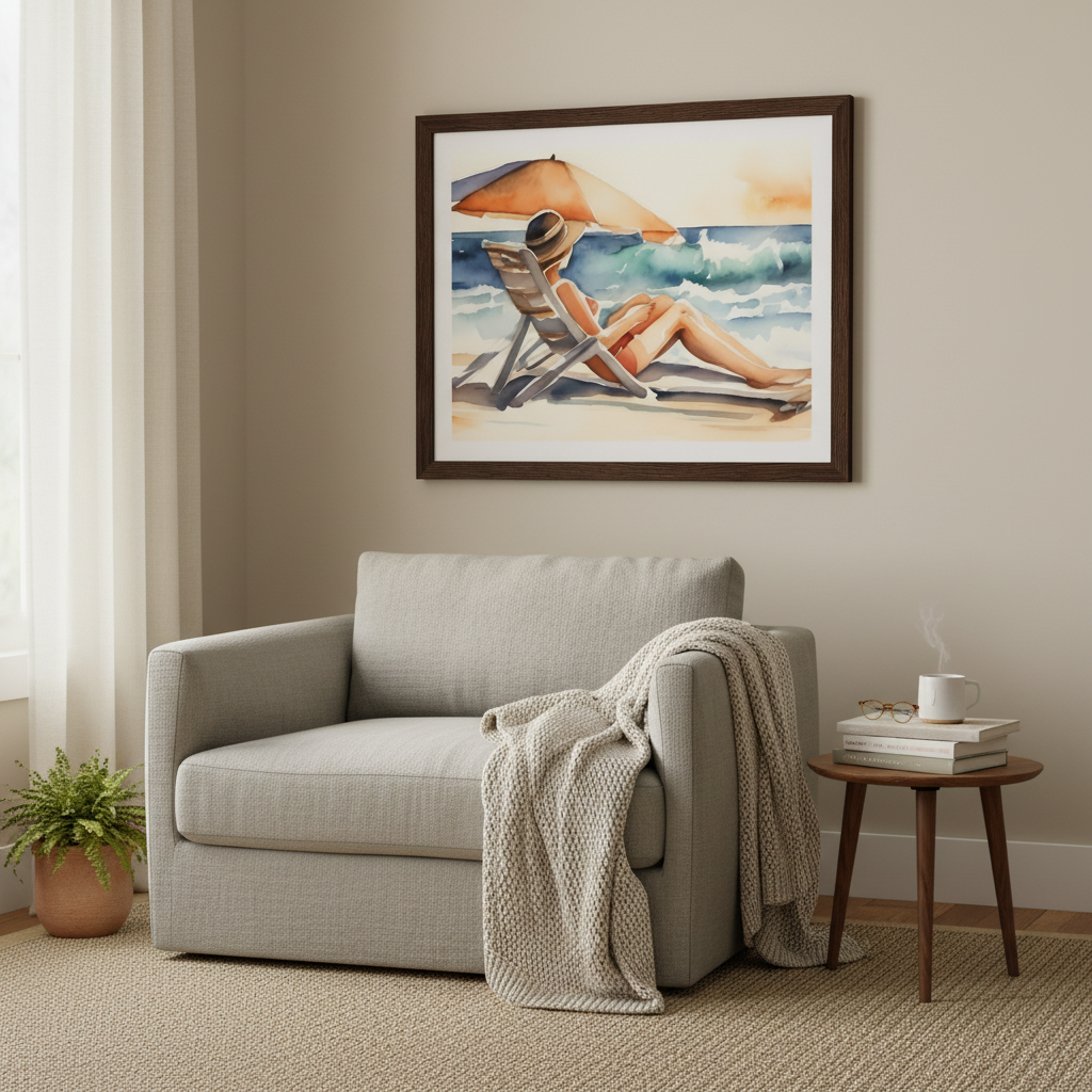 Framed Reading Nook Mockup