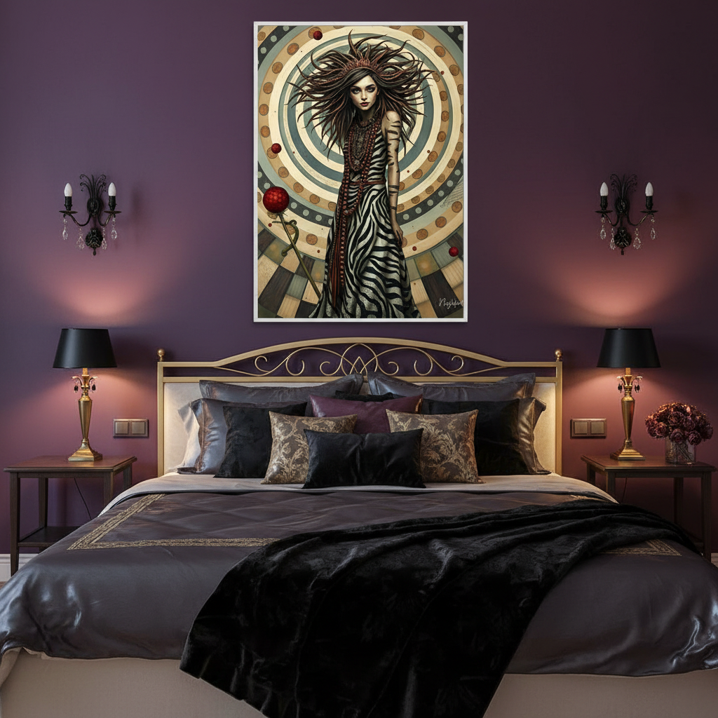 Gothic Bedroom Mockup