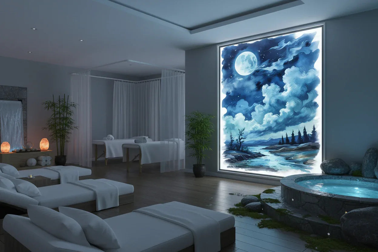 Moonlit Night Over Tranquil River - Esmonbijouart 